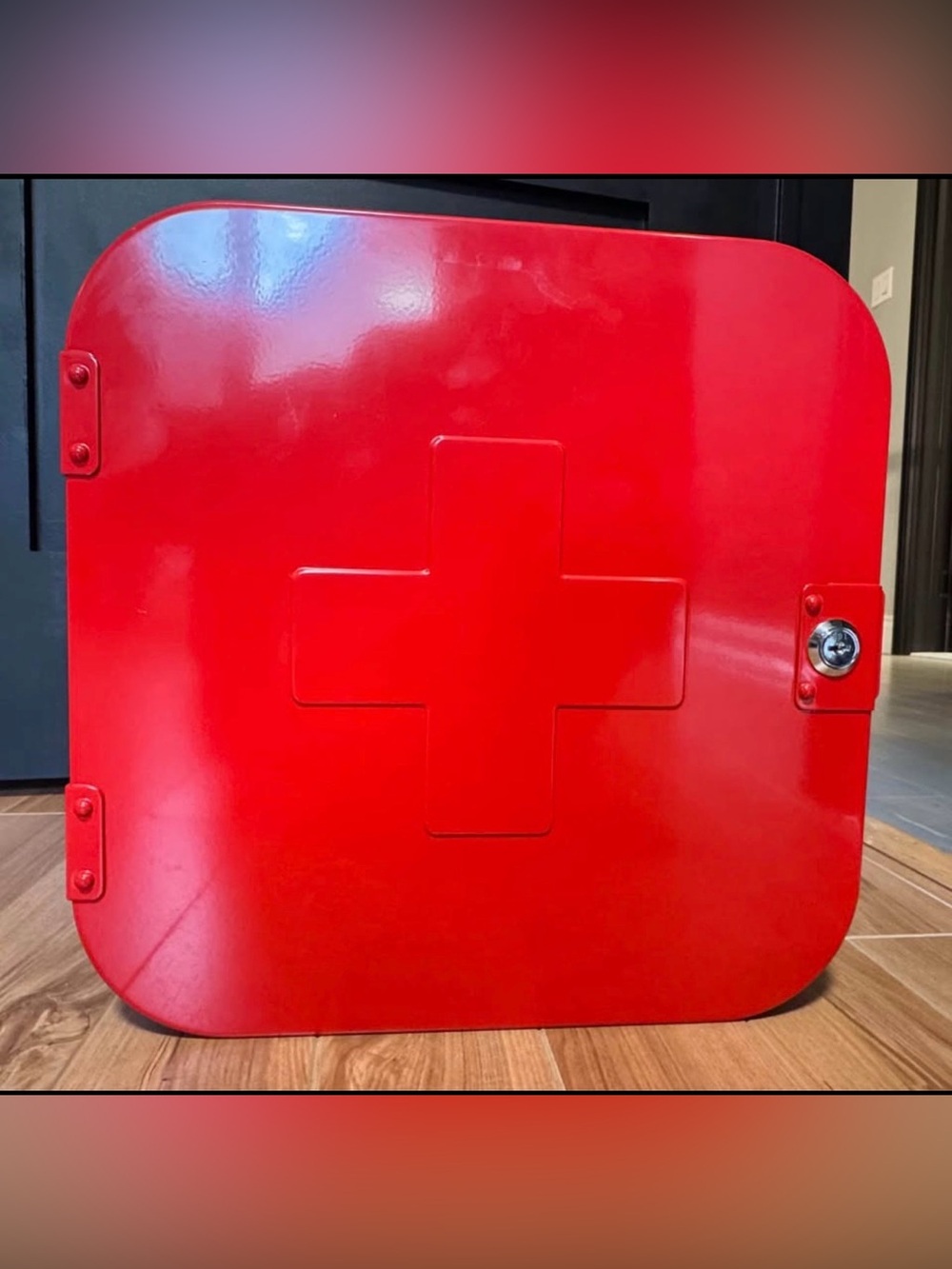 IKEA Red First Aid Wall Cabinet